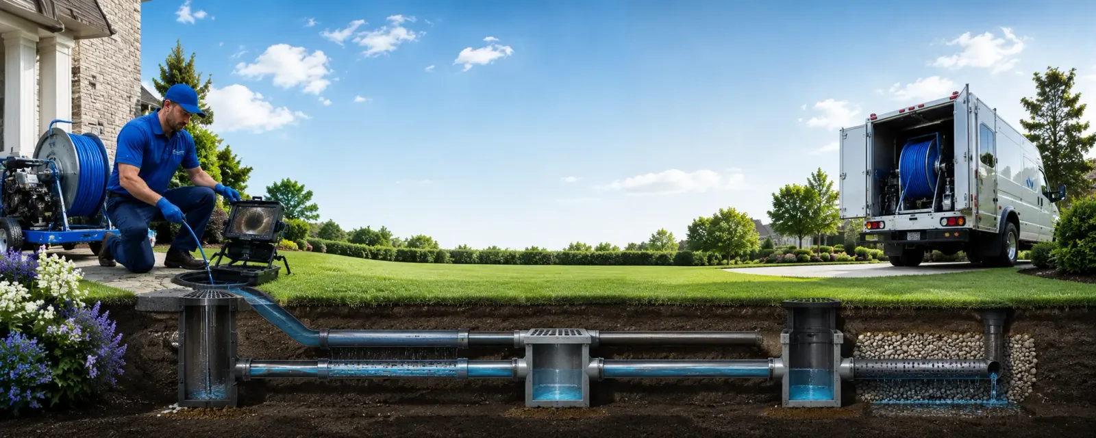 Outdoor drain cleaning information for Ingalls, MI